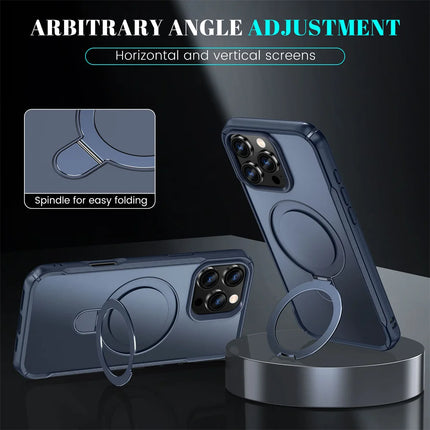 Luxury Leather Wallet Flip Case for iPhone – Card Holder + Stand
