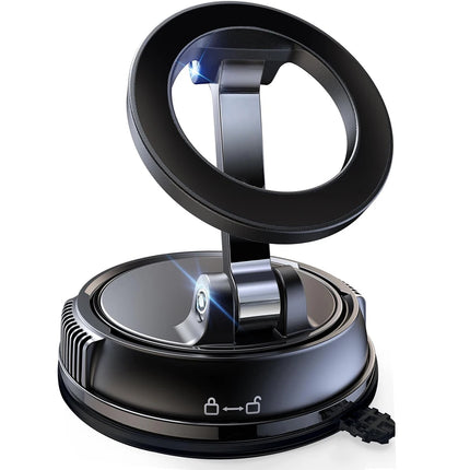 360° Magnetic Suction Car Phone Mount – MagSafe, Foldable, Multi-Surface