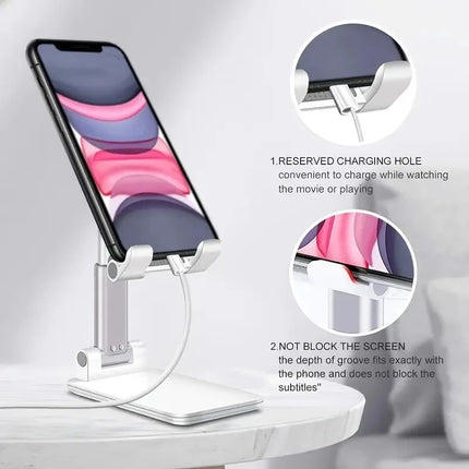 Adjustable Desktop Phone & Tablet Stand – Universal Desk Holder