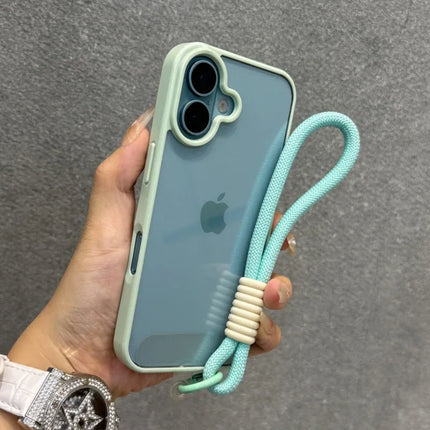 Candy Color Bumper iPhone Case with Lanyard