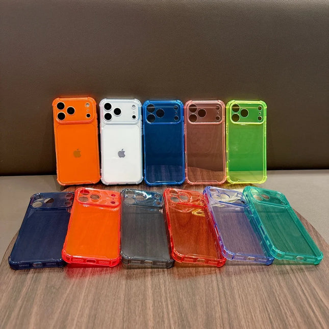 Neon Clear Shockproof iPhone Case