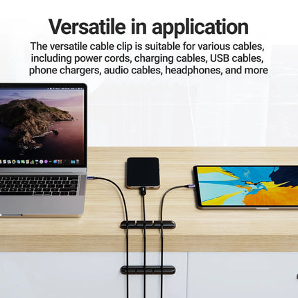 Adhesive Cable Holder Clips – Desk & Nightstand Wire Organizer