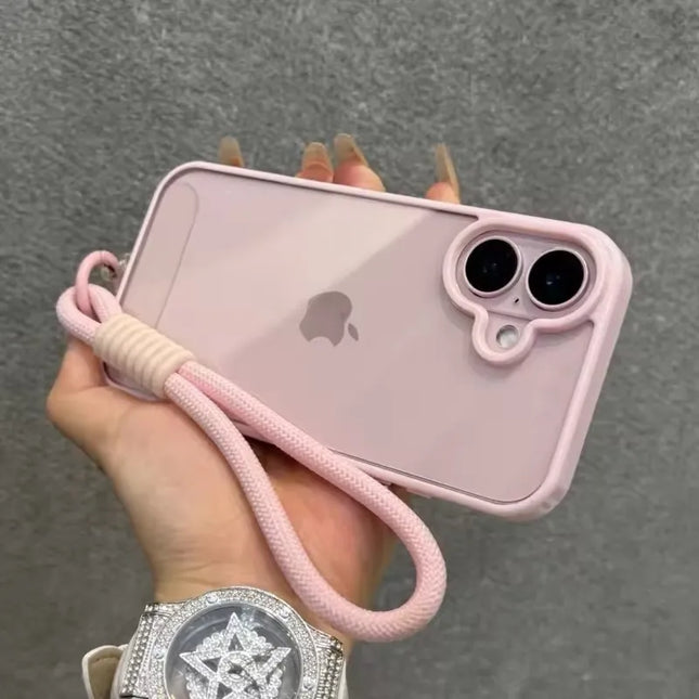Candy Color Bumper iPhone Case with Lanyard