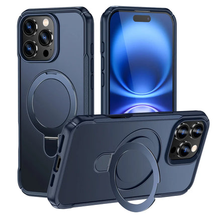 Luxury Leather Wallet Flip Case for iPhone – Card Holder + Stand