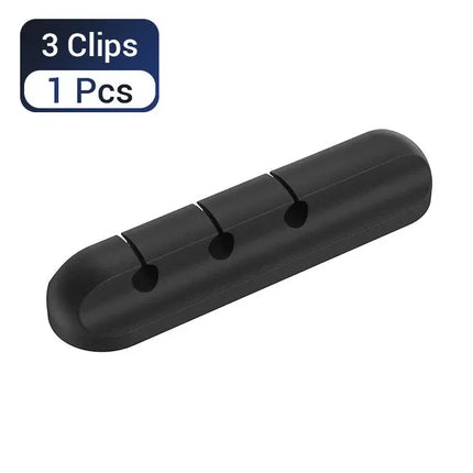 Silicone Cable Organizer Clips – Desktop Cable Management