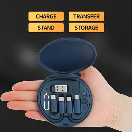 7-in-1 Charging Adapter Kit – 65W USB-C Cable + All Connectors + Phone Stand