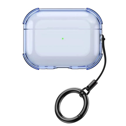 Clear AirPods Pro 3 Case – TPU Shockproof Cover with Lanyard & Keychain