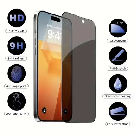 5-Pack Full Cover Privacy Screen Protector for iPhone