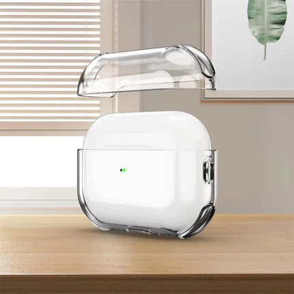 Clear AirPods Pro 3 Case – TPU Shockproof Cover with Lanyard & Keychain
