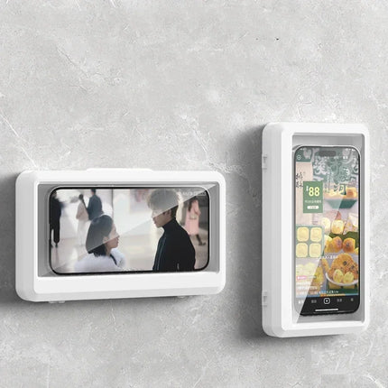 Waterproof Shower Phone Holder – Anti-Fog, Touch-Sensitive, Wall Mount