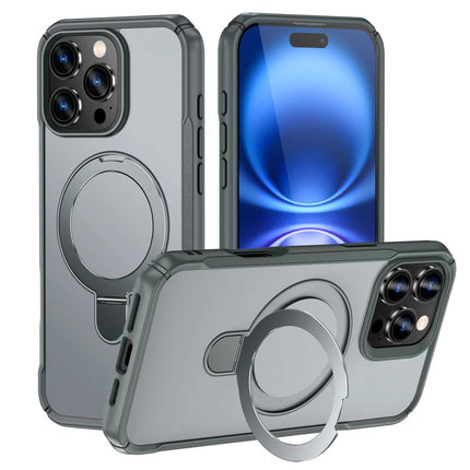 Luxury Leather Wallet Flip Case for iPhone – Card Holder + Stand