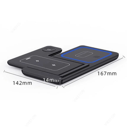 3-in-1 Wireless Charging Station – 15W Fast Charge for iPhone, Apple Watch & AirPods