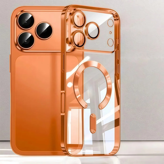 Luxury Plating Clear Case for iPhone 17 – Camera Protection + MagSafe