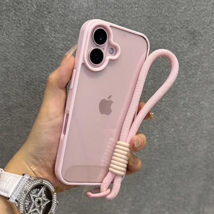Candy Color Bumper iPhone Case with Lanyard