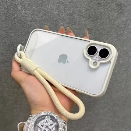 Candy Color Bumper iPhone Case with Lanyard