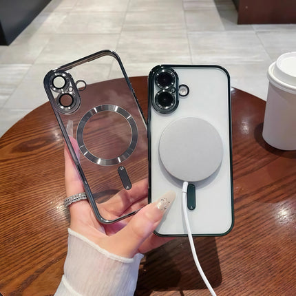 Luxury Plating Clear Case for iPhone 17 – Camera Protection + MagSafe