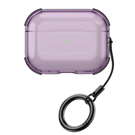 Clear AirPods Pro 3 Case – TPU Shockproof Cover with Lanyard & Keychain