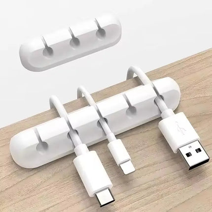 Silicone Cable Organizer Clips – Desktop Cable Management