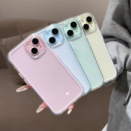 Candy Color Clear iPhone Case – Shockproof Acrylic Bumper