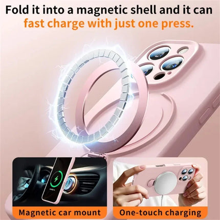 Magnetic Ring Stand iPhone Case