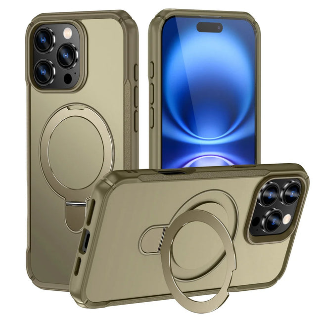 Luxury Leather Wallet Flip Case for iPhone – Card Holder + Stand