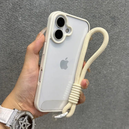 Candy Color Bumper iPhone Case with Lanyard