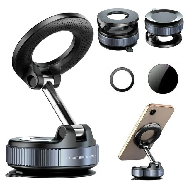 360° Magnetic Phone Holder – N52 Tri-Axis Mount for Car, Desk & Wall