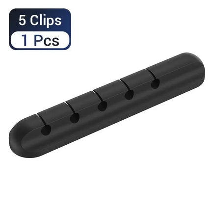 Silicone Cable Organizer Clips – Desktop Cable Management