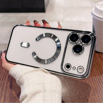 Luxury Plating Clear Case for iPhone 17 – Camera Protection + MagSafe