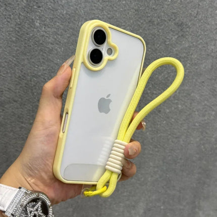 Candy Color Bumper iPhone Case with Lanyard