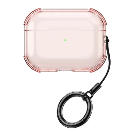 Clear AirPods Pro 3 Case – TPU Shockproof Cover with Lanyard & Keychain