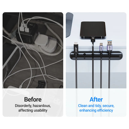 Adhesive Cable Holder Clips – Desk & Nightstand Wire Organizer