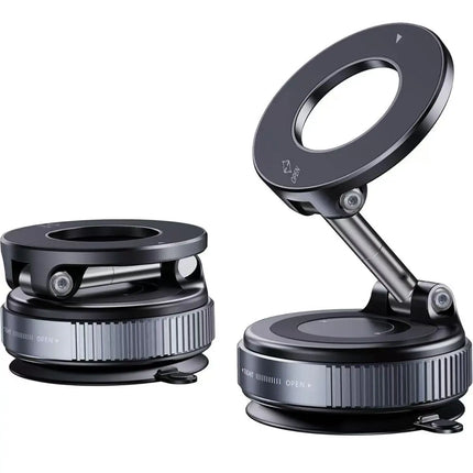 360° Magnetic Suction Car Phone Mount – MagSafe, Foldable, Multi-Surface