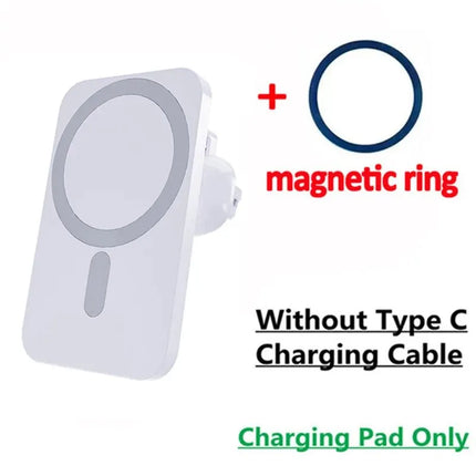 15W Magnetic Car Wireless Charger – MagSafe, 360° Vent Mount for iPhone 12–17