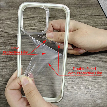 Candy Color Clear iPhone Case – Shockproof Acrylic Bumper