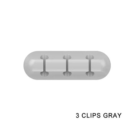 Silicone Cable Organizer Clips – Desktop Cable Management