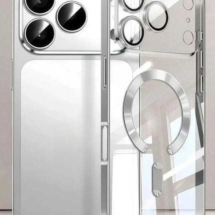 Luxury Plating Clear Case for iPhone 17 – Camera Protection + MagSafe