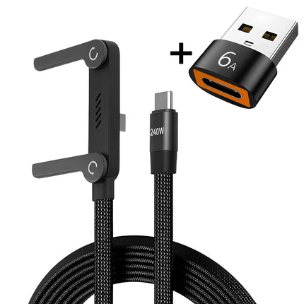 2-in-1 Holder Charger Cable 240W