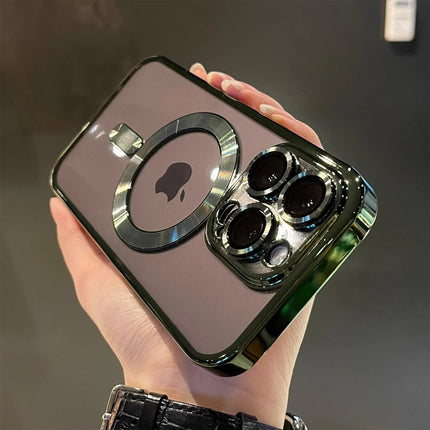 Luxury Plating Clear MagSafe Case for iPhone – Chrome Finish